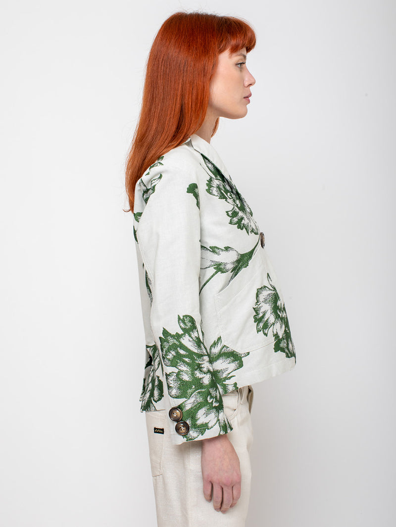 Maurizio Massimino - Giorgia Jacket - Green Floral - Verdalina