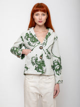 Maurizio Massimino - Giorgia Jacket - Green Floral - Verdalina