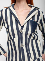 Maurizio Massimino - Giorgia Jacket - Navy Stripe - Verdalina