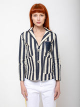 Maurizio Massimino - Giorgia Jacket - Navy Stripe - Verdalina