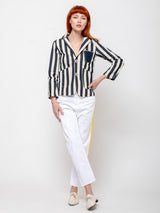 Maurizio Massimino - Giorgia Jacket - Navy Stripe - Verdalina