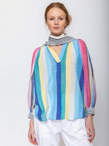 Mii Collections - Claudie Blouse - Blue - Verdalina