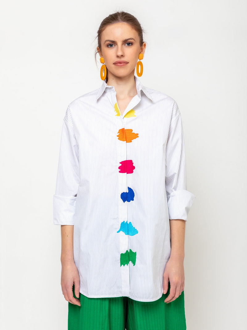 Mii Collections - Mirabella Embroidered Shirt - Verdalina