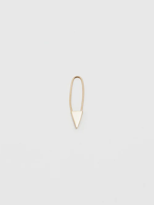 Loren Stewart - Mini Triangle Earring - Yellow Gold - Verdalina