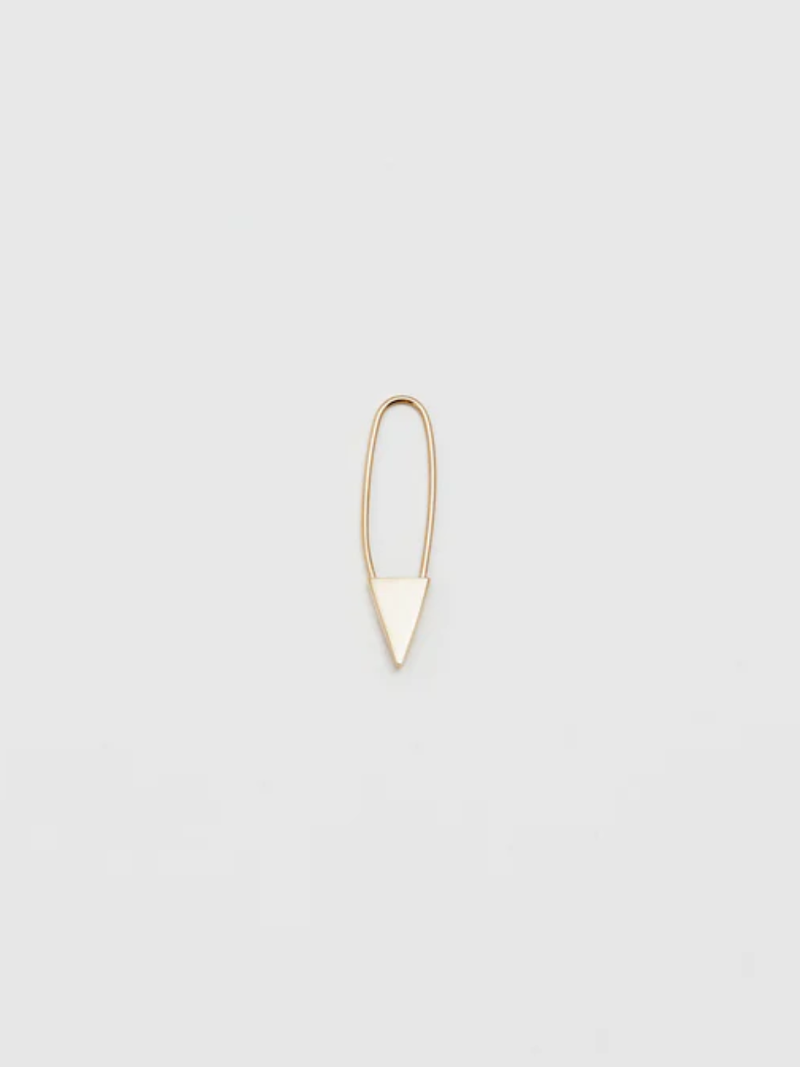 Loren Stewart - Mini Triangle Earring - Yellow Gold - Verdalina