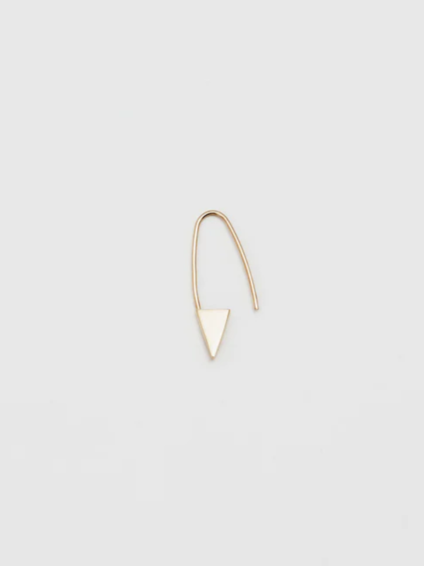 Loren Stewart - Mini Triangle Earring - Yellow Gold - Verdalina