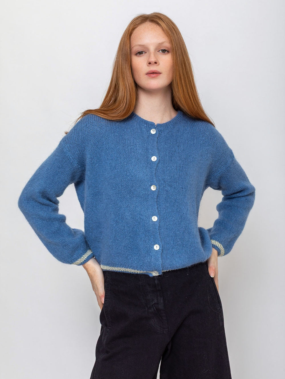 Kris Ana | Mohair Button Cardigan | Verdalina