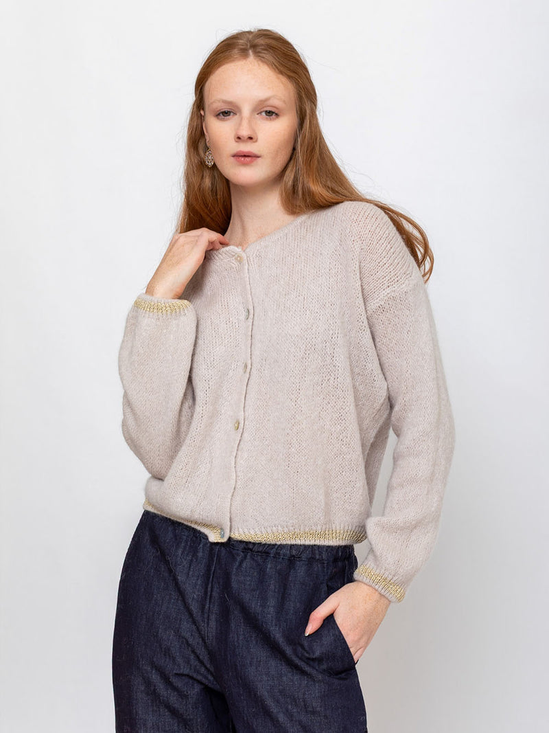Kris Ana - Mohair Button Cardigan - Verdalina