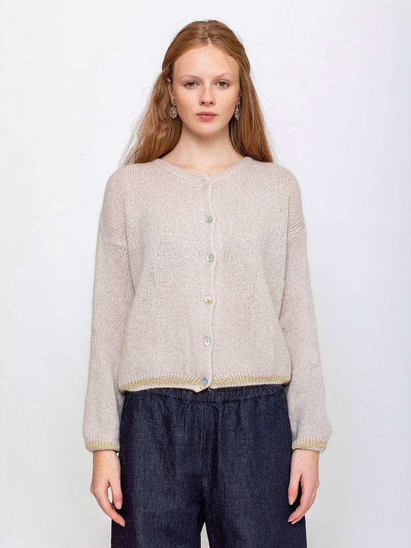 Kris Ana - Mohair Button Cardigan - Verdalina