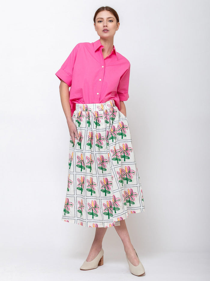 スカート monepine original print gather skirt monepine スカート original print gather skirt/オリジナルプリント