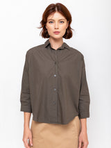 Monday12 - Zoe Shirt - Dark Olive - Verdalina