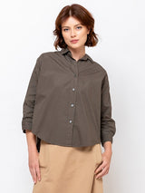 Monday12 - Zoe Shirt - Dark Olive - Verdalina