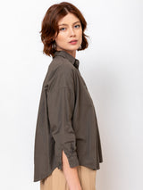 Monday12 - Zoe Shirt - Dark Olive - Verdalina