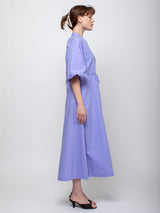 Odeeh - Cotton Poplin Wrap Dress - Wisteria - Verdalina