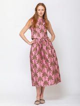 Odeeh - Matelassè Palm Skirt - Rose Quartz - Verdalina