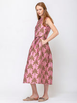 Odeeh - Matelassè Palm Skirt - Rose Quartz - Verdalina