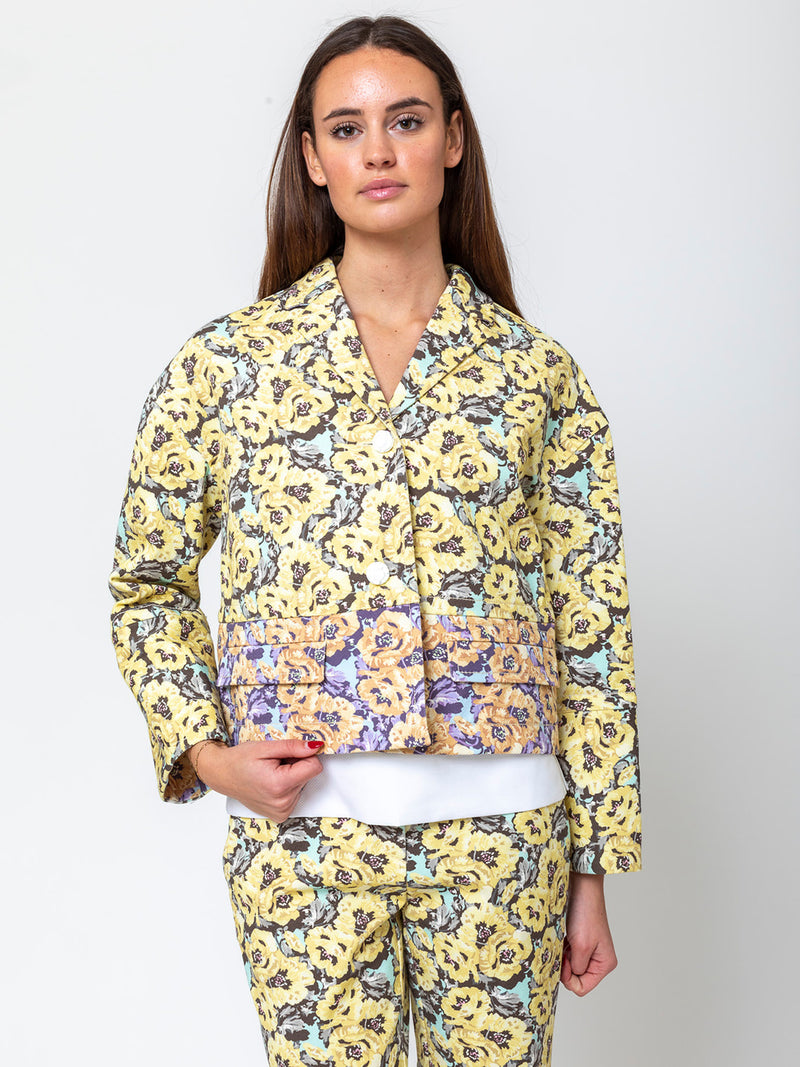 Odeeh - Printed Denim Jacket - Nectar - Verdalina