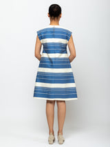 Odeeh - Stripe Dress - Atlantic - Verdalina