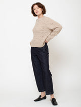 Openwork Knit Cashmere Sweater - Marble