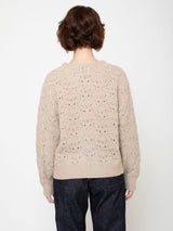 Openwork Knit Cashmere Sweater - Marble