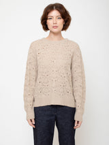 Openwork Knit Cashmere Sweater - Marble
