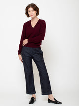Oversized V-Neck Sweater - Vulcano