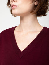 Oversized V-Neck Sweater - Vulcano