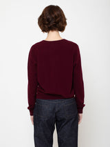 Oversized V-Neck Sweater - Vulcano