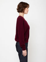 Oversized V-Neck Sweater - Vulcano