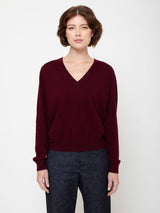 Oversized V-Neck Sweater - Vulcano