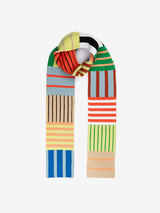 Verloop - Patchwork Stripe Skinny Scarf - Sport - Verdalina