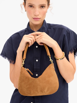 Petit Moyen - Caramel Suede w/ Whipstitch