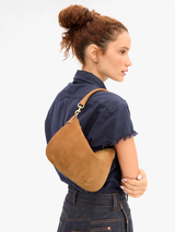 Petit Moyen - Caramel Suede w/ Whipstitch