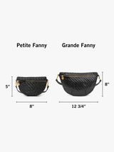 Clare V. - Petite Fanny - Woven Zig Zag - Black - Verdalina