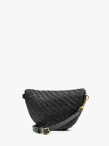Clare V. - Petite Fanny - Woven Zig Zag - Black - Verdalina