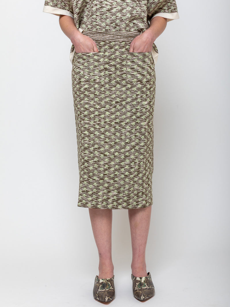 Rachel Comey - Marlow Skirt - Space Dye Floral - Verdalina