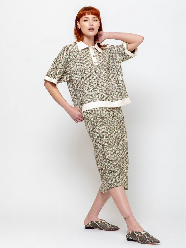 Rachel Comey - Marlow Skirt - Space Dye Floral - Verdalina