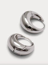 Rachel Comey - Alpha Hoop Earrings - Sterling Silver Plated Brass - Verdalina
