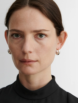 Rachel Comey - Alpha Hoop Earrings - Sterling Silver Plated Brass - Verdalina