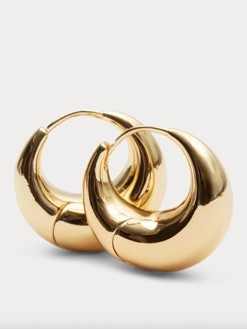 Rachel Comey - Alpha Hoop Earrings - Gold Plated Brass - Verdalina