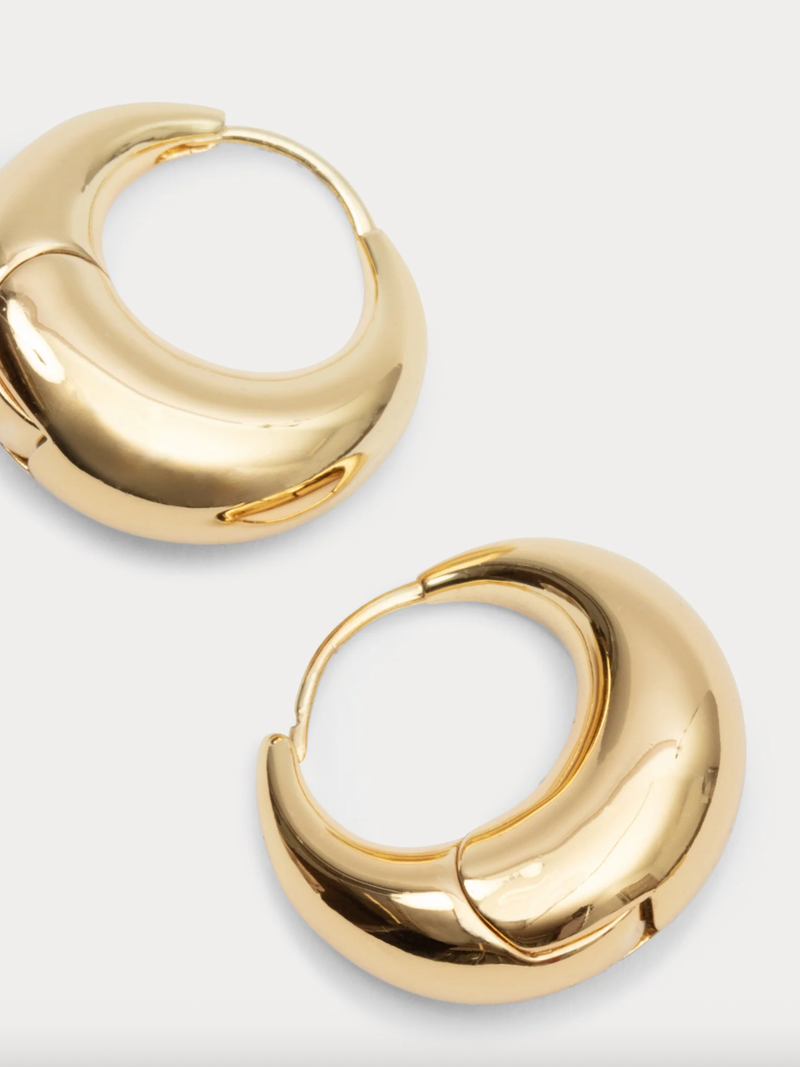 Rachel Comey - Alpha Hoop Earrings - Gold Plated Brass - Verdalina