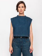 Bacchus Top - Muddy Indigo