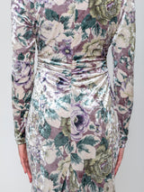 RACHEL COMEY - Surveillance Dress - Floral Velour - Verdalina