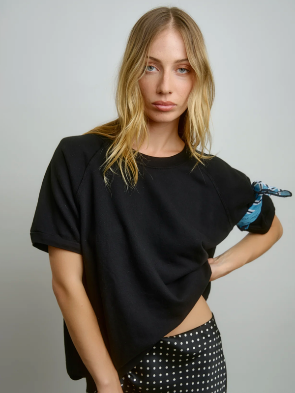 Aquarius Cocktail - Ruth Sweatshirt - Black Terry - Verdalina