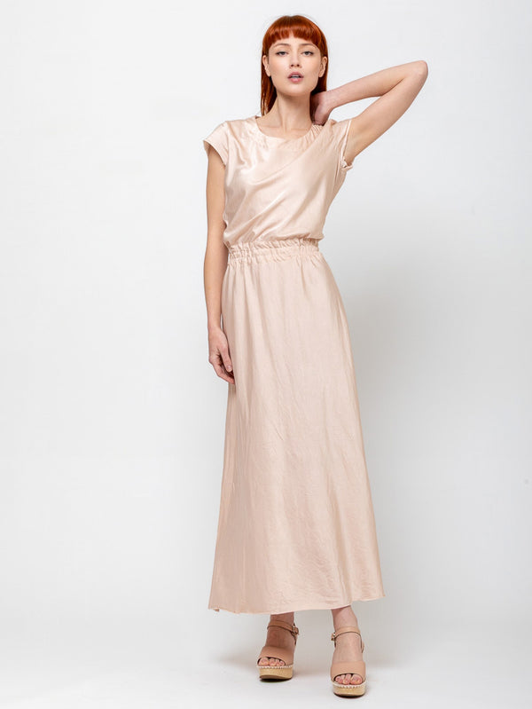 Sula - Bias Cut Dress - Silver Peony - Verdalina