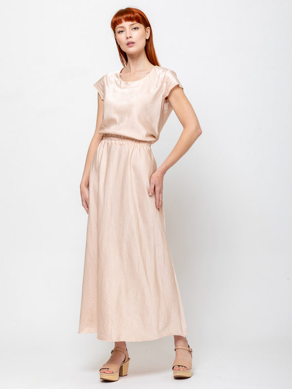 Sula - Bias Cut Dress - Silver Peony - Verdalina