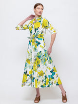 Sara Roka - Dralla Dress - Lime Roses - Verdalina