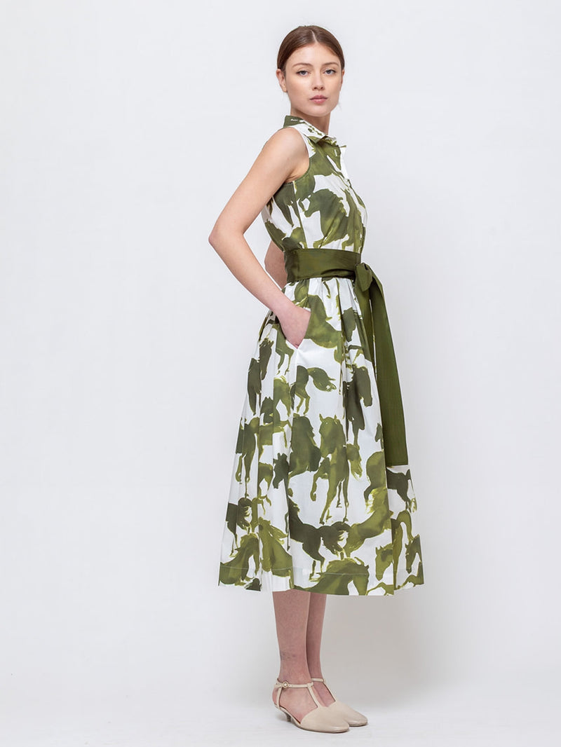 Sara Roka | Zalla Dress - Horses | Verdalina