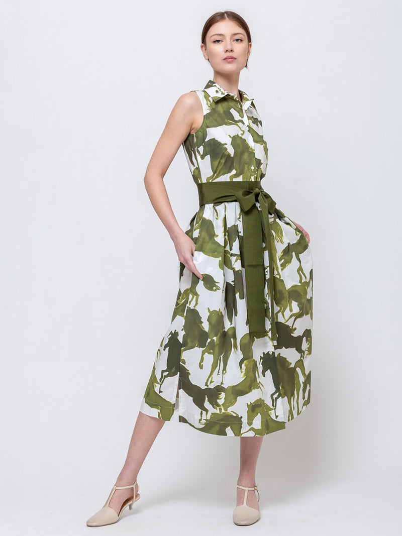 Sara Roka | Zalla Dress - Horses | Verdalina