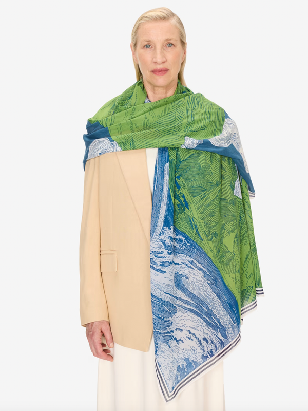 Inoui Editions - Scarf 100 - Balthazar - Blue - Verdalina